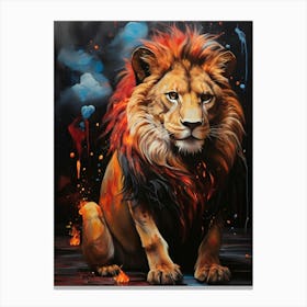 Lion Painting 1 Canvas Print