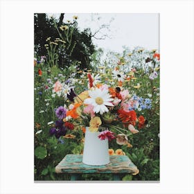 Happiness In The Garden Canvas Print