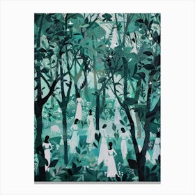 Women In The Forest Canvas Print