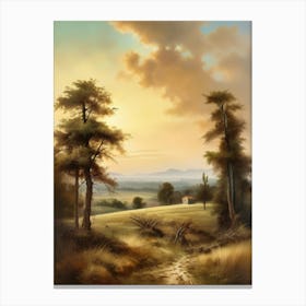 Landscape With Trees 2 Canvas Print