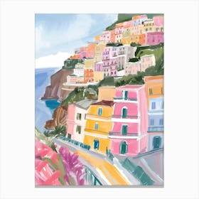 Amalfi Coast La Dolce Vita Poster 15 Canvas Print