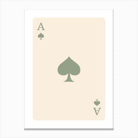 Ace Of Spades 16 Canvas Print