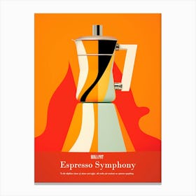 Espresso Symphony Canvas Print