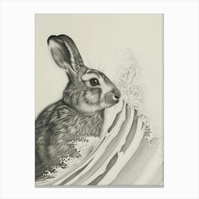 Tans Rabbit Drawing 2 Canvas Print