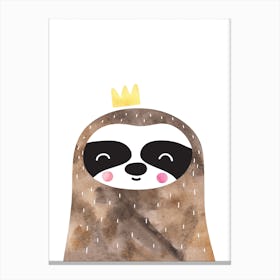 Brown Sloth Canvas Print
