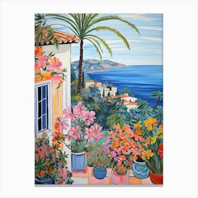 Laguna Beach, California, Matisse And Rousseau Style 4 Canvas Print