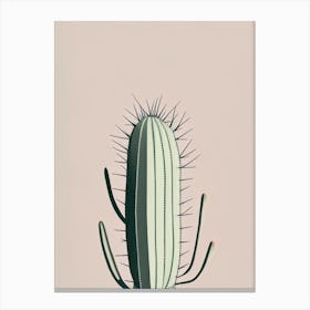 Spider Cactus Simplicity 2 Canvas Print