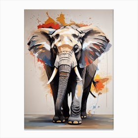 Elephant Print Canvas Print