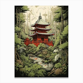 Shinto Shrines Japanese Style 6 Canvas Print