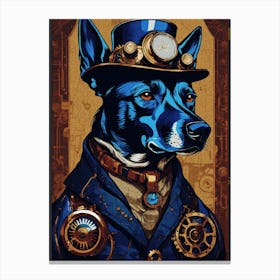 Steampunk Dog 2 Canvas Print