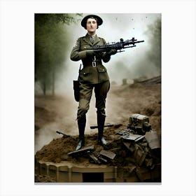 Warriors of WWI Reimagined 74 Canvas Print