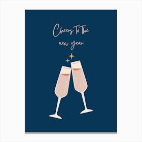 Happiest New Year Canvas Print