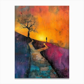 Path To The Sunset Canvas Print