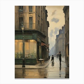 Paris Street Scene Canvas Print