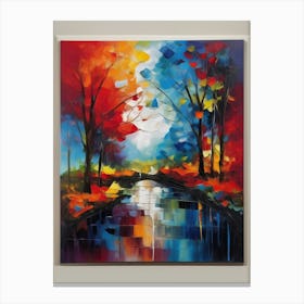 Autumn Landscape Painting 3 Canvas Print