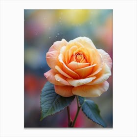 Orange Rose Canvas Print