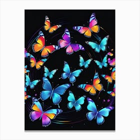 Colorful Butterflies 176 Canvas Print