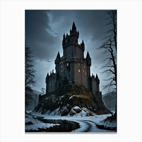 Castle In The Snow The Forgotten Curse of the Highlands Canvas Print