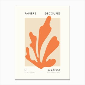 Matisse Papiers Orange Art Print Canvas Print