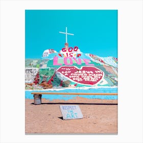 Salvation Mountain In The Desert Of Southern California Canvas Print