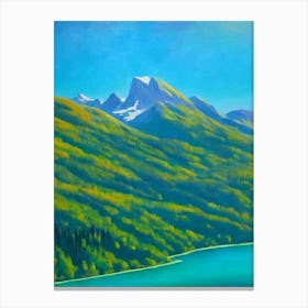 Triglav National Park Slovenia Blue Oil Painting 1  Canvas Print