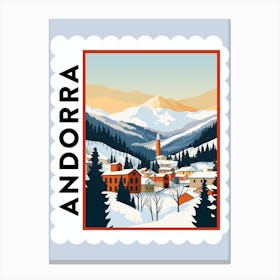 Andorra 2 Travel Stamp Poster Canvas Print