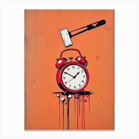 Alarm Clock Canvas Print