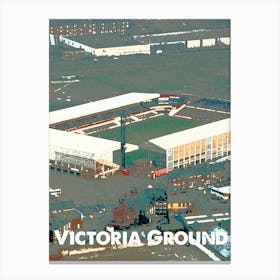 Victoria Ground, Stoke, Stadium, Football, Art, Soccer, Wall Print, Art Print Canvas Print