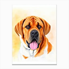 Boerboel Illustration dog Canvas Print