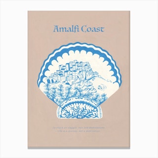 Amalfi Coast by Jaron Su Canvas Print