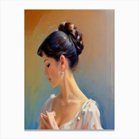 Beautiful Portrait Of A Woman Canvas Print