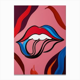 Rolling Stones Lips Canvas Print