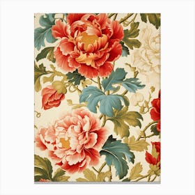 Wallpaper Floral Pattern 8 Canvas Print