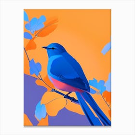 Eastern Bluebird Pop Matisse 2 Bird Canvas Print