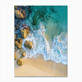 Aerial View Of A Beach 128 Canvas Print