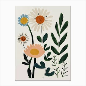 Painted Florals Daisy 3 Canvas Print