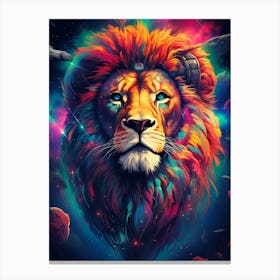 Galaxy Lion Canvas Print