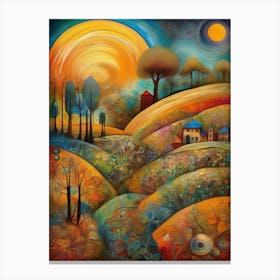 Sunset In The Countryside 23 Canvas Print