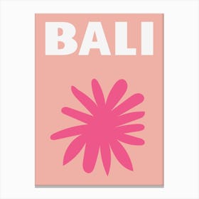 Bali Floral Art Canvas Print