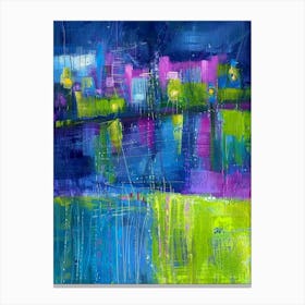 Night Cityscape Canvas Print