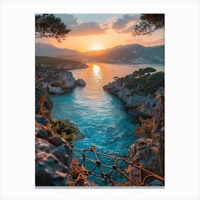 Sunset In Ibiza Canvas Print