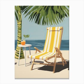 Beach Chair Canvas Print