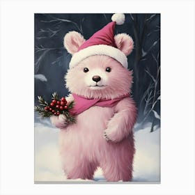 Santa Bear Canvas Print