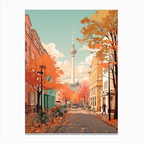 Berlin In Autumn Fall Travel Art 3 Canvas Print
