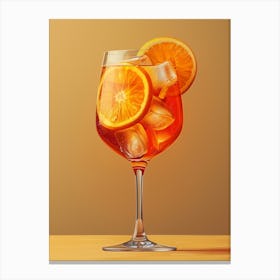 Aperol Spritz Orange 65 Canvas Print