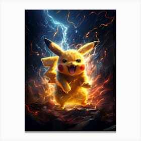 Pokemon Pikachu 3 Canvas Print