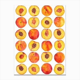 Repeat Pattern Peach Canvas Print