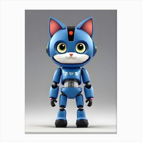 Robot Cat 6 Canvas Print