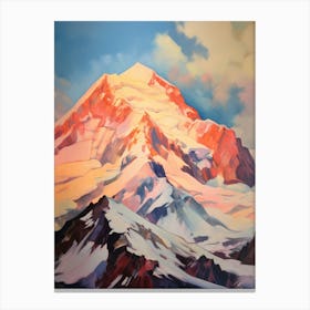 Mount Foraker Usa 2 Mountain Painting Canvas Print