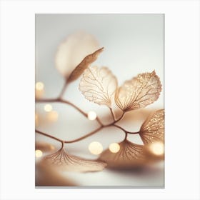 Filigree Leafs Canvas Print